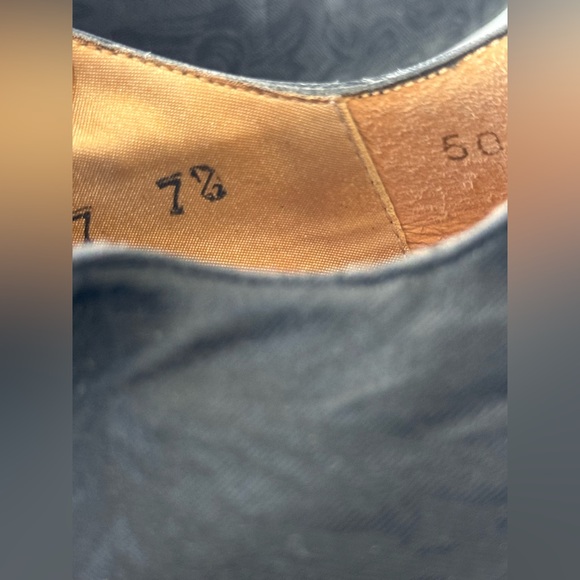 Vintage 90s Kenneth Cole black damask pompadour brocade jacquard lace up bootie - Picture 10 of 11